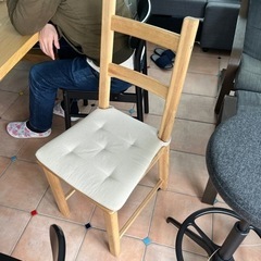 IKEAダイニングチェア2つせっと
