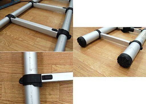 ② ピカコーポレイション 伸縮はしご PTH-420 シルバー ブラック 軽作業用 梯子 ハシゴ PiCa 札幌市 清田区 平岡