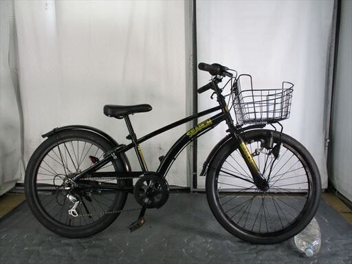 C616★9800円★整備済み 中古子供自転車 アサヒ　SEARCH　ブラック【22インチ 】