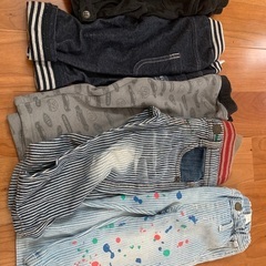 ズボン5枚　80サイズの画像