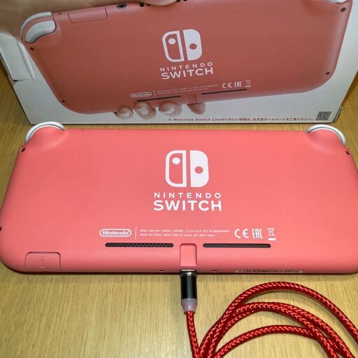 美品】任天堂 Switch Lite クレイ＋ マグネット充電ケーブル +箱