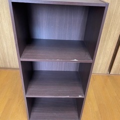 3段カラーボックス