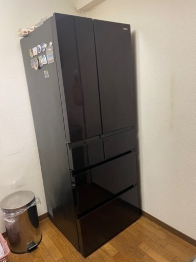 値下げ 495L AQUA 冷凍冷蔵庫 AQR-FG50C 中古品「3/28-3/30に取りに来て頂ける方限定」