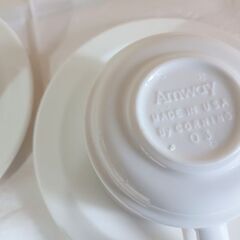 【無料】未使用　白コーヒーカップ２客【差し上げます】の画像