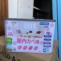水性塗料 アサヒペン ＮＥＷ水性 インテリアカラー 屋内カベ用　白 5L DIY ペンキの画像