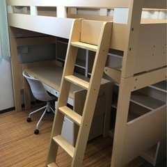 学習机+棚+ベッド+椅子
