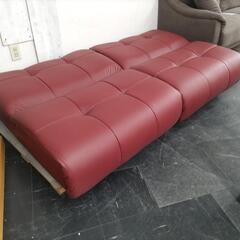 新品アウトレット品!ヘッドリクライニングソファベッドの画像