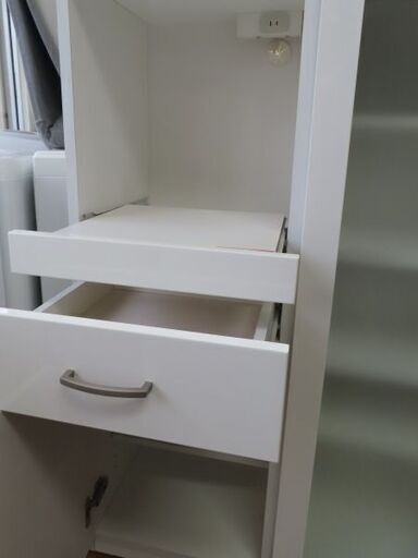 ♪ニトリ キッチンボード キッチンカウンタ レンジ台 食器棚 白 120cm♪