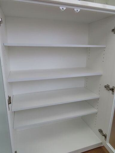 ♪ニトリ キッチンボード キッチンカウンタ レンジ台 食器棚 白 120cm♪