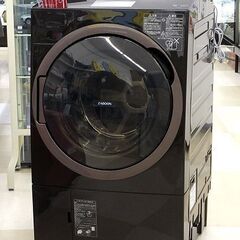 札幌市/清田区 TOSHIBA/東芝 ドラム洗濯機 ZABOON TW-127X8L(T) グレインブラウン 2020年製 左開き 洗濯容量12kg/乾燥容量7kg 動作確認済