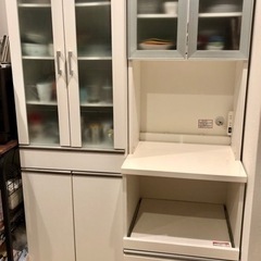 食器棚　二点　ニトリ　2019年購入　美品の画像