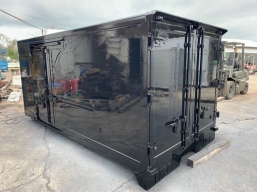 No.751 保冷バン 2ｔ 車  アルミ 箱 バイク 倉庫 トラック コンテナ 米 保管庫 物置 DIY