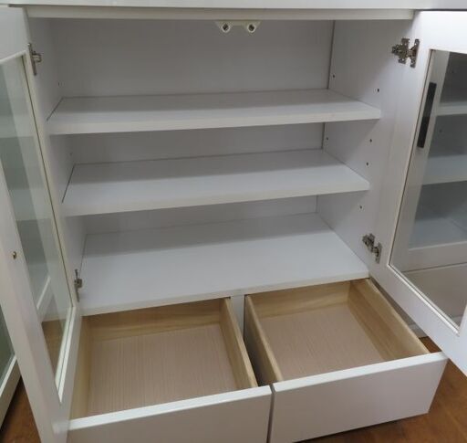 ♪サンコウ トワール120 サイドボード キッチンボード 食器棚♪
