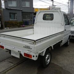 平成１３年式　スズキ　キャリートラック　ＫＵ　スペシャル　三方開　オートマ　エアコン　パワステ　走行３６９０９キロ！の画像