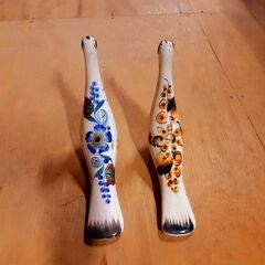 在庫1体 ヴィンテージフォークアート メキシコ トナラ焼 鳥（鳩？）の置物 オブジェ 民芸　/TJ-1012 2Fの画像