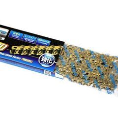 新品バイクチェーン　　強化ゴールドチェーン　420HD-100の画像