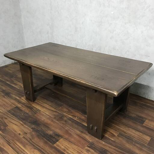WY1/51 座卓 テーブル ちゃぶ台 木製 長方形 和室 和家具 中古家具 ★直接引き取り歓迎
