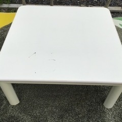 中古　難あり　カジュアルコタツ　白の画像