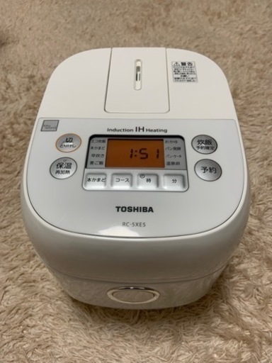 TOSHIBA 炊飯器 3合炊き 26日まで