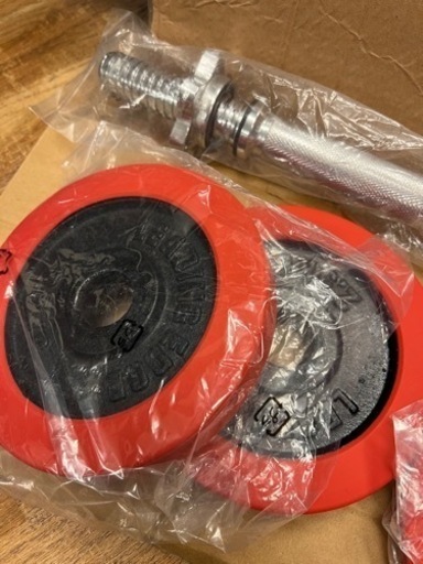 ほぼ新品！LEADING EDGE シリコンラバーダンベル 片手20kg