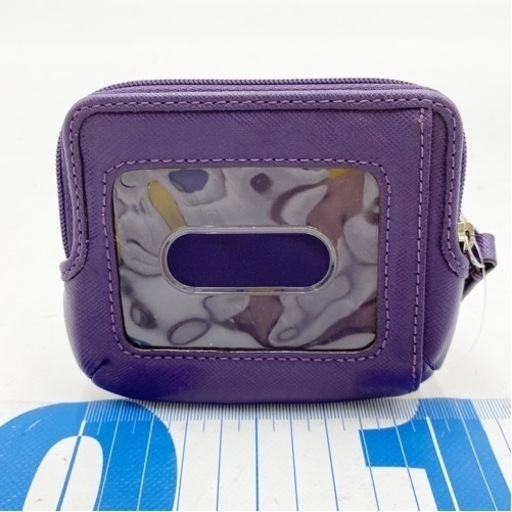 【超美品】COACH ケース F62545 シグネチャー レザー パープル