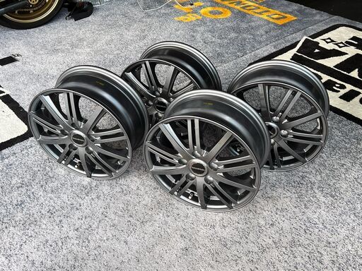 【走行未使用】ブリジストン バルミナBR10 アルミホイール４本セット 15×6J 114.3 5穴 ステップワゴン、ノア、ヴォクシー等に