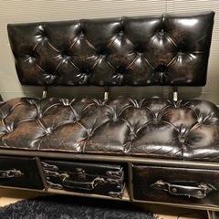 2人掛けヴィンテージソファ（定価46800）