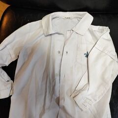 めぐみ幼稚園　冬用制服　白シャツLサイズ