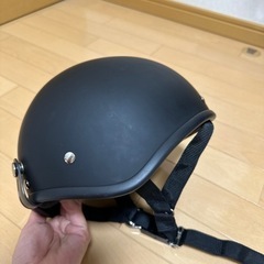 【お話中】半キャップ　バイク用ヘルメットの画像