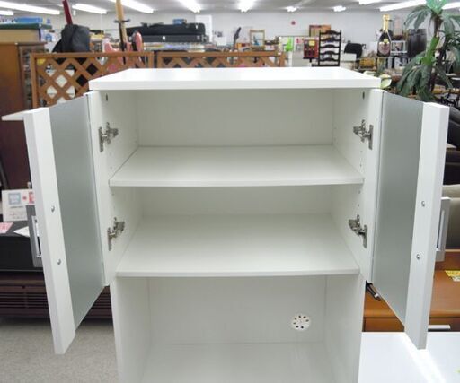 レンジボード 幅60cm ホワイト キッチン収納 スリム ☆ 札幌市 北区 屯田 楽天市場】レンジ台 60幅 白 スリム レンジボード 食器棚 レンジ