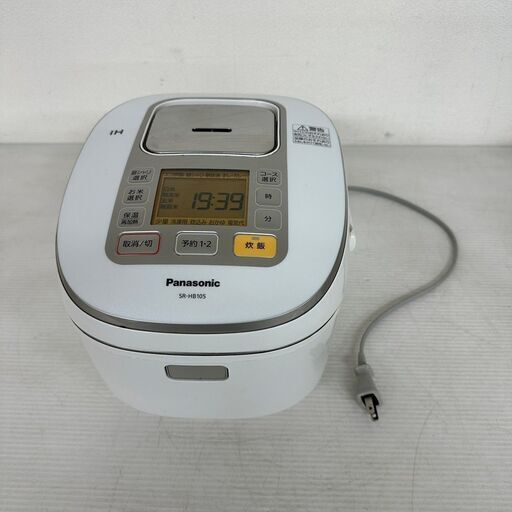 【Panasonic】 パナソニック IHジャー 炊飯器 SR-HB105 5.5合 2016年製