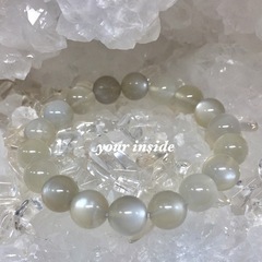 【新品 未使用】ムーンストーン ブレスレット 珠10㎜の画像