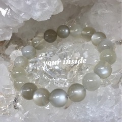 【新品 未使用】ムーンストーン ブレスレット 珠10㎜の画像