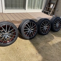 18インチ　ホイール　タイヤ215/45-18 溝あり　４本セット