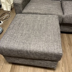 ニトリ　カウチソファ　3人掛けの画像