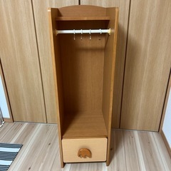 白井産業 子供用収納ハンガーラック お支度ラック