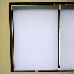 ⑮　ロールカーテン　ロールスクリーン　遮光カーテン　ブルー　高級品　スタイリッシュの画像