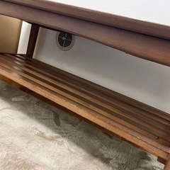 ELDER 木製センターテーブル 棚付きの画像