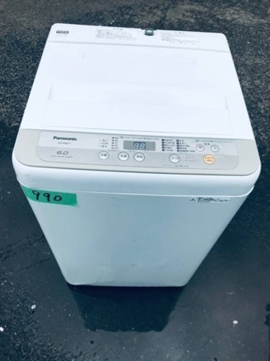 990番 パナソニック✨電気洗濯機✨NA-F60B11‼️