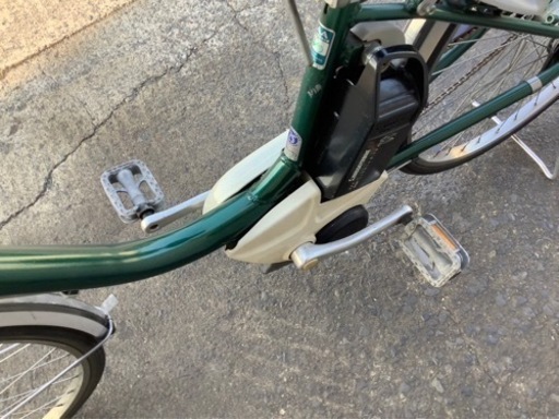 2  ヤマハ新機種電動アシスト自転車pas26インチグリーンアルミボディー