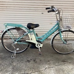 3  ブリヂストン電動自転車assista26インチホワイトブル...