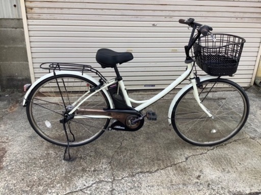 9  パナソニック新機種電動アシスト自転車Agirl's26インチホワイトボディー