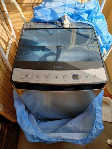 決まりました。使用2年以内　2021年製　洗濯機　黒　Haier 5.5 kg