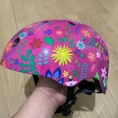 ThreeWeather 子供用ヘルメット　花柄ピンク