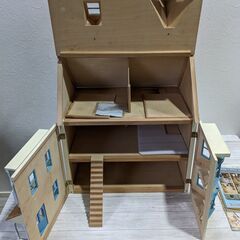 木製　ドールハウス　アメリカ　ヴィクトリア様式　 洋風　3階建　キッズトイ　シルバニアファミリー　ミニチュアハウス　組立済キット　C0CN0307の画像