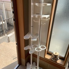 突っ張り　シューズラックの画像