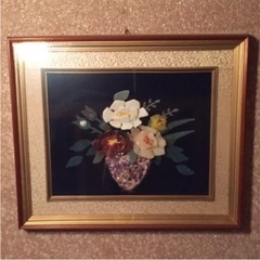 本物の石を使った立体的な絵画です