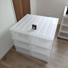 チェスト　衣類ケース3段　キャスター付きお譲りしますの画像