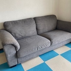 0円 IKEAソファ３人掛け 中古品「3/30迄に引き取れる方歓迎」