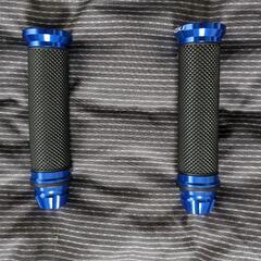 ハンドル グリップ バイク 22.2mm 7/8 アルミ 非貫通...